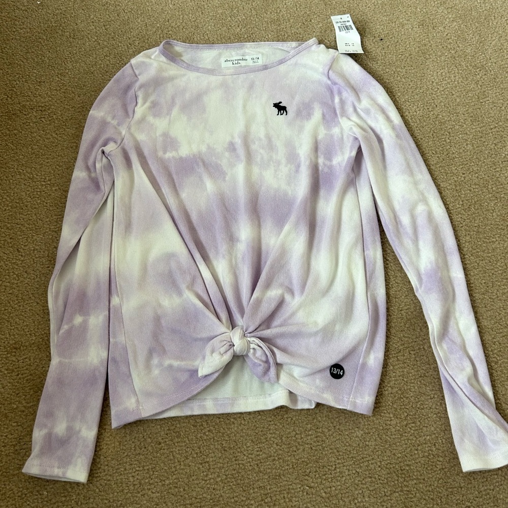 Abercrombie kids tie front shirt